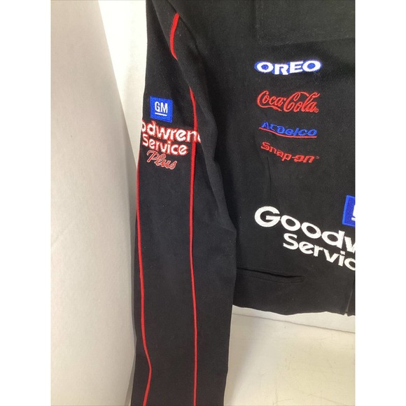 Vintage NASCAR Jacket Ladies (L) Dale Earnhardt Sr 3 Goodwrench Chase Authentics - Picture 3 of 7